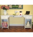 Homespun Olivia White Sewing Cabinet