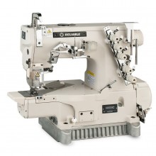 This machine is purpose-built for creating professional cover stitches and interlock seams. These stitches are essential for hemming knit garments like t-shirts,