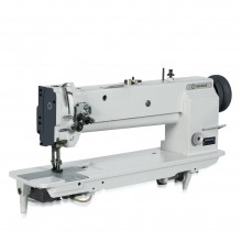 It is a two-needle, long-arm, compound feed walking foot industrial sewing machine, designed for heavy-duty applications like upholstery and marine canvas. Its defining feature is the 18-inch long arm, which provides the workspace needed for large, bulky projects .