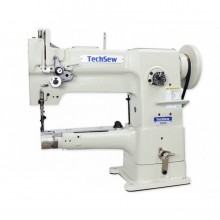 The Techsew 2600 is a narrow cylinder bed industrial sewing machine with compound walking foot feed and a large bobbin. It's specifically designed for sewing into tight, curved, or hard-to-reach areas like the insides of bags, sleeves, and boots