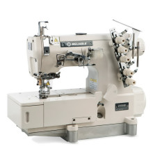 he 2000IF is designed specifically for creating professional cover stitches and interlock seams, commonly used on knitwear, activewear, and for hemming t-shirts and leggings .